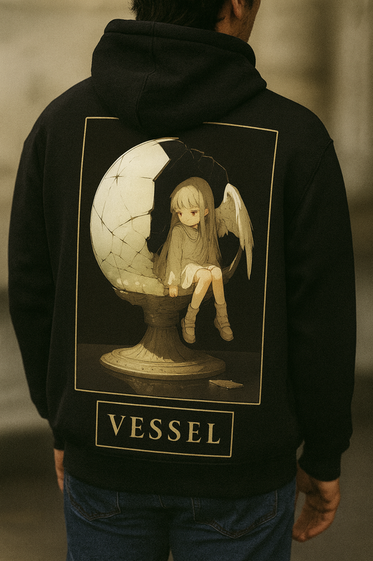 Vessel Anime Hoodie - Fallen Angel Art Print | AkumaCanvas